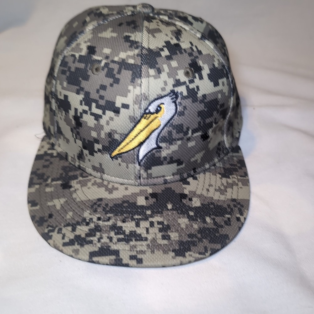 Myrtle Beach Pelicans MiLB Fitted Hat Size L/XL Minor League Digital Camo